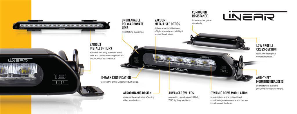 Lazer Lamps Linear-36 mit Doppelter E-Kennzeichen